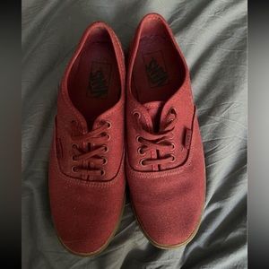 Burgundy Vans ladies